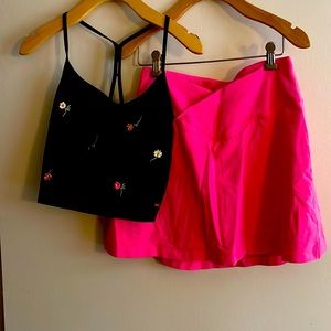 VS Pink skort and cropped tank. EUC. Worn once. Both size medium. Super cute!